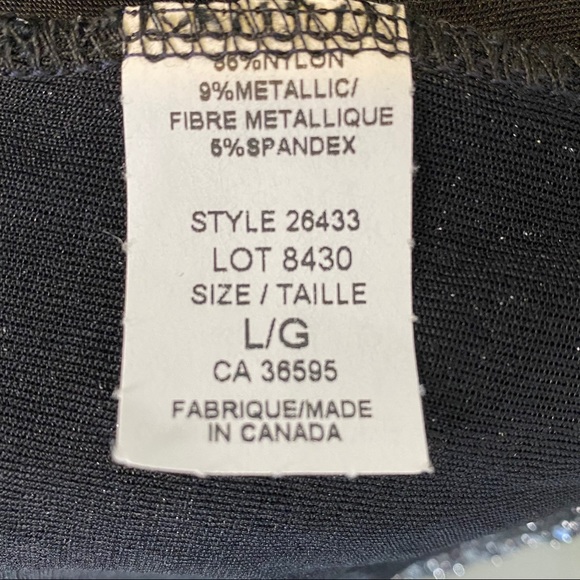 Mandee Metallic Blouse Women’s Size Large - Picture 7 of 7